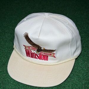 Winston Tobacco Vintage Snapback Eagle Embroidered Spirit Of Freedom USA Cap Hat